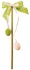  Easter braid, decorative, 25 cm, ribbon with polka dots, eggs, GREEN