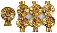 Clip-On Metal Candle Holders 6 pcs, GOLD