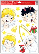 Decorative Window Cling – Angel, Devil, Santa Claus