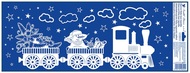 Decorative Window Cling – Tree and Snowman