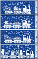 Foam Window Clings Train 60 x 22.5 cm