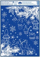 Decorative Window Cling – Branches with Lanterns