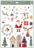 Decorative Window Cling – Santa and Houses