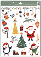 Decorative Window Cling – Tree and Elves
