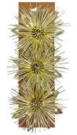 Gift rosette Flower with Sticker, Gold, 11.5 x 5 x 11.5 cm, 3 pcs