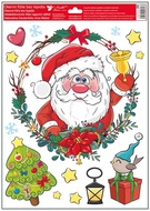 Decorative Window Cling – Santa