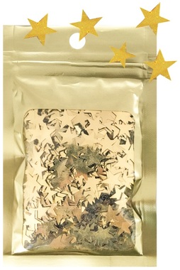 Confetti Stars 16 g Bag, Gold