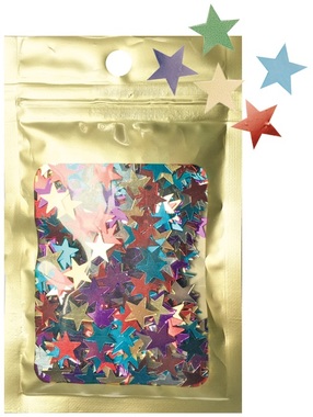 Confetti Stars 16 g Bag, Assorted Colours