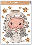 Decorative Window Cling – Standing Angel