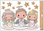 Decorative Window Cling – Three Angels