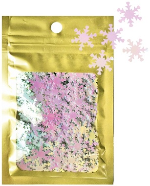 Confetti Snowflakes 16 g Bag, White