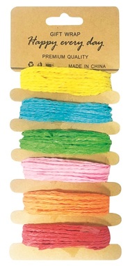 Paper String 6 colours, 5 m
