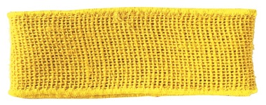 Jute Ribbon width 6 cm, 2 m, Yellow