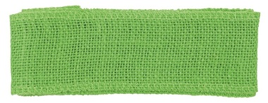 Jute Ribbon width 6 cm, 2 m, Green