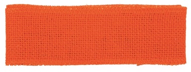 Jute Ribbon width 6 cm, 2 m, Orange
