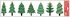 Decorative Window Cling – Trees