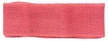 Jute Ribbon width 6 cm, 2 m, Pink