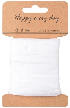 Paper Raffia width 2 cm, 10 m, White