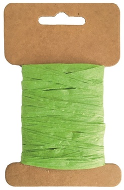 Paper Raffia width 2 cm, 10 m, Green