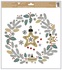 Decorative Window Cling – Wreath with Star