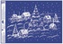 Decorative Window Cling – Village with Tree