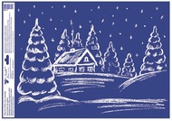 Decorative Window Cling – House in the Forest