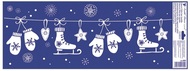 Decorative Window Cling – Winter accessories on Cord