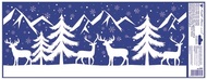Decorative Window Cling – Deer and Mountains