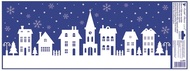 Decorative Window Cling – Village