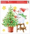 Decorative Window Cling - Christmas Tree with Snowman