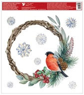 Decorative Window Cling - Wreath
