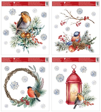 Decorative Window Cling Birds 30 x 33,5 cm