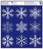 Decorative Window Cling - Snowflakes with Ice Effect