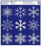 Decorative Window Cling - Snowflakes with Ball Effect