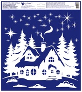 Decorative Window Cling - Cottage in the Wood