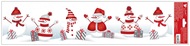 Decorative Window Cling - Snowmen with Presents