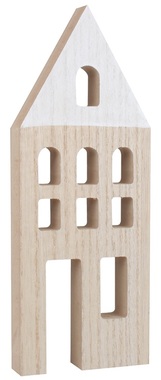 Standing wooden house  8 x 22 cm