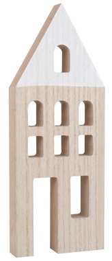 Standing wooden house 11 x 29 cm