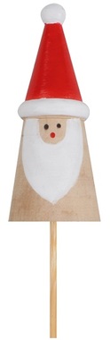 Wooden Santa 5,5 cm + stick