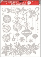 Decorative Window Cling – Christmas rose