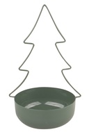 Tree Deco green Metal 14 x 22 cm