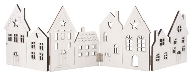 Wooden folding town on stand, white, 44 x 12.5 x 0.5 cm