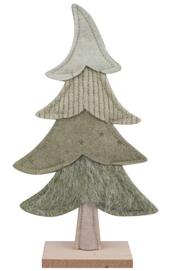 Felt Tree standing 14 x 26 x 5 cm