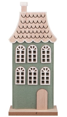 Felt House, standing 12 x 28 x 4 cm