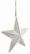 31565 Dřevěn&aacute; hvězda s patinou 17 x 17 x 5,5 cm na zavě&scaron;en&iacute;-2
