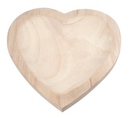 Decorative wooden Heart Bowl 23 x 4,5 x 23,5 cm