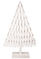 Tree made of wooden Slices 35 x 57 x 8 cm, White