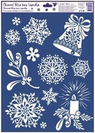Decorative Window Cling – Snowflakes and Candle
