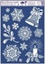 Decorative Window Cling – Snowflakes and Candle