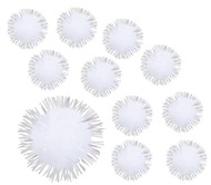 White Plush Balls dia 1,5 cm, 24 pcs in Bag